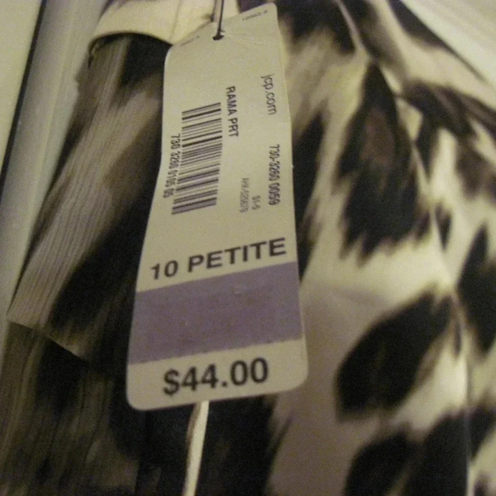 NWT WORTHINGTON  Leopard Print Ruffled Skirt 10 P